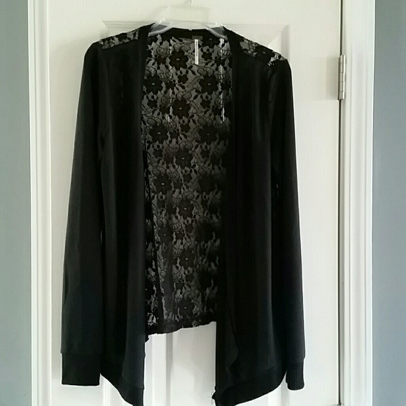 Black cardigan