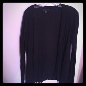 Black cardigan