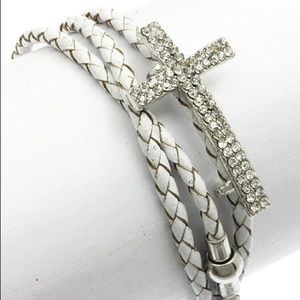 White cross bracelet