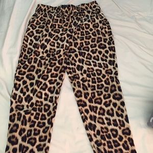 Cheetah drawstring pants BRAND NEW