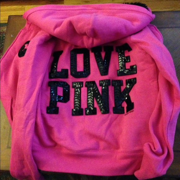 Victoria's Secret Zip Up Hoodie lined with fur