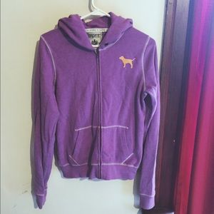 VS Pink full-zip hoodie
