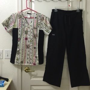 Cherokee Scrub Top Only