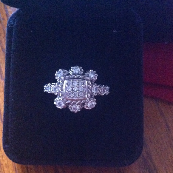 Sterling CZ Judith Ripka Ring.. wow!!!!