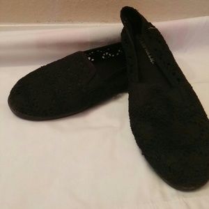 Black slip-ons