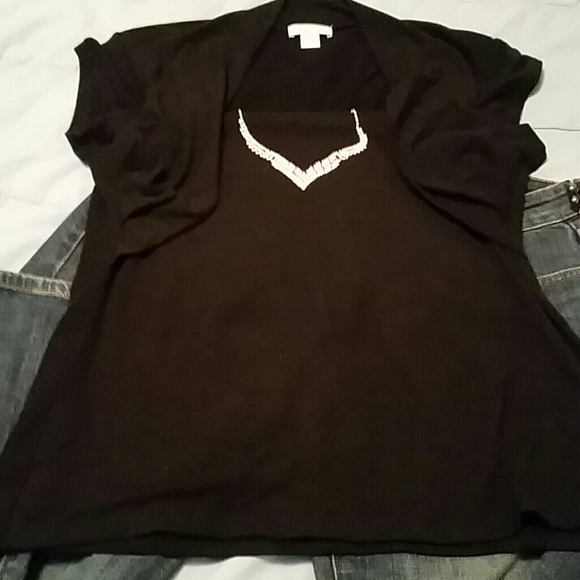 Christopher and banks flattering short sleeve top