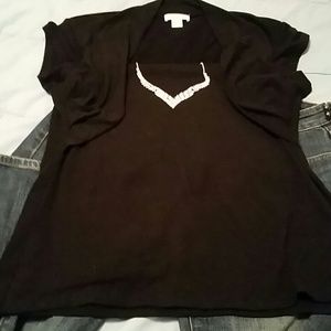 Christopher and banks flattering short sleeve top