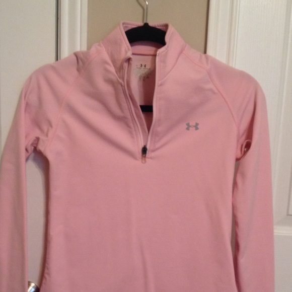 Pink athletic pullover