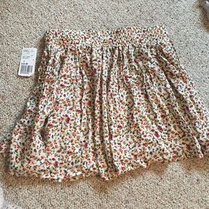 Flower print skirt