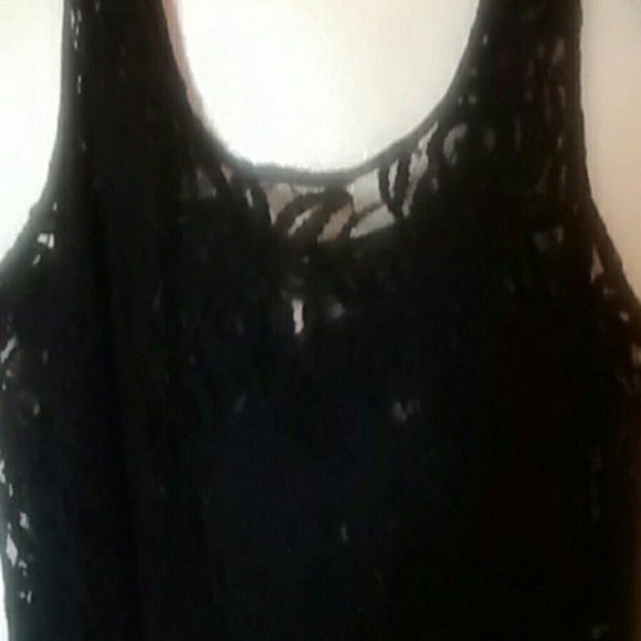 Black lace tank