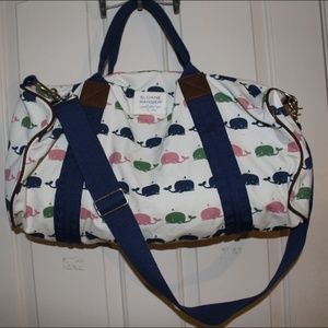 Sloan Ranger whale duffel bag // weekender bag