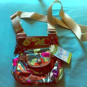 Small Colorful Eco Friendly Satchel and Wallet
