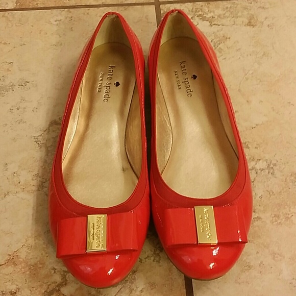 Kate Spade bow flats, 8.5