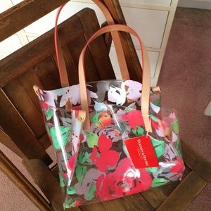 Dooney & Bourke clear medium sized carry tote