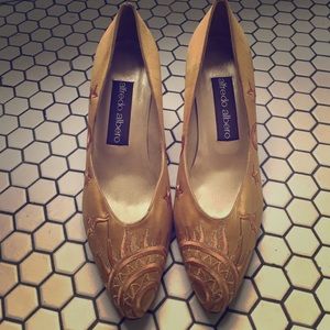 Alfredo Albero Italian Saggitario golden shoes