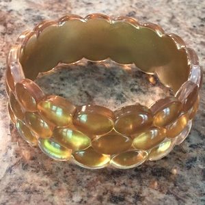 Iridescent Gold Bangle