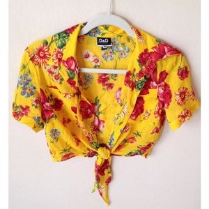 DOLCE & GABBANA CROP TOP