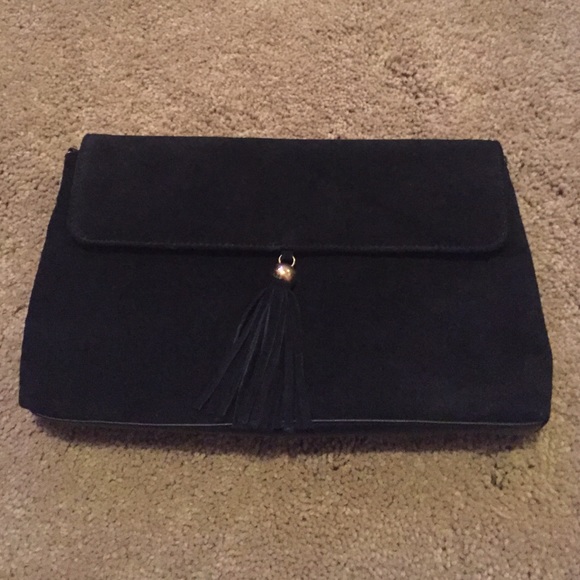 Vintage Suede Clutch