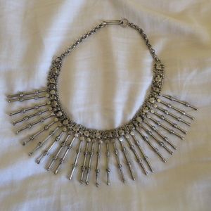 Silver choker necklace
