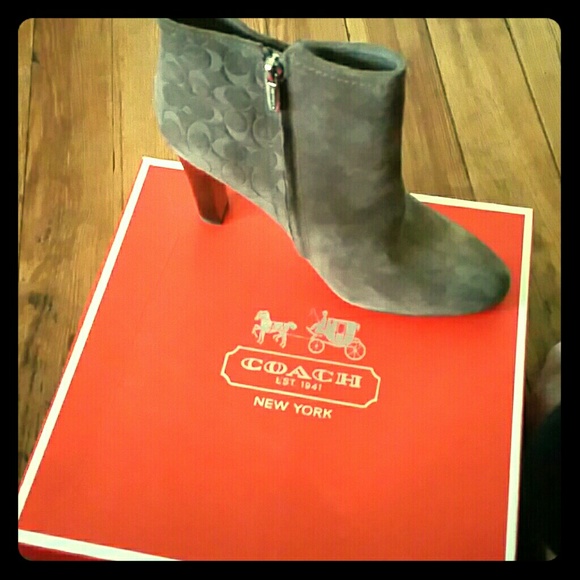 Suede Coach Boot
