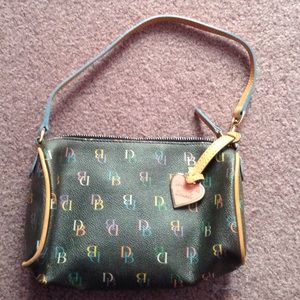 Black and multicolor dooney and Bourke bag