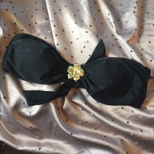 Black Bandeau Bikini Top