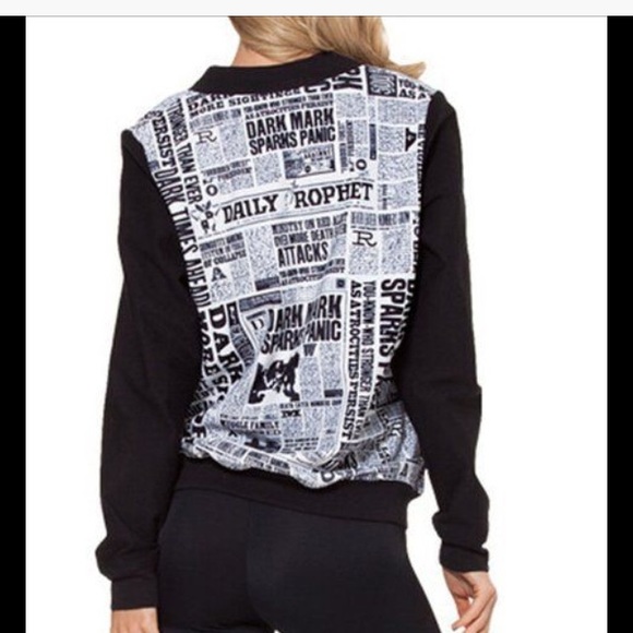 NWOT Harry Potter Daily Prophet Bomber Jacket!!!!!