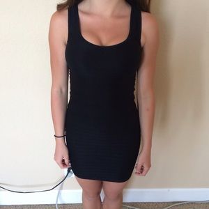 Tight black Bebe dress