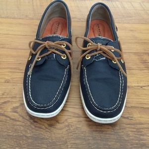Navy Blue Sperry Top-Siders