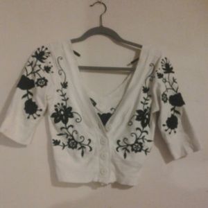 SOLD on another platfrom bebe cropped cardigan