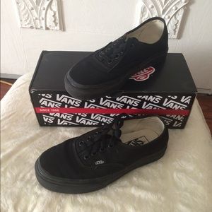 Authentic black mono vans