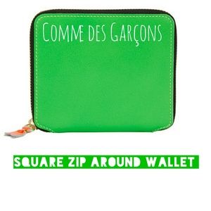 Comme des Garcons square zip around wallet