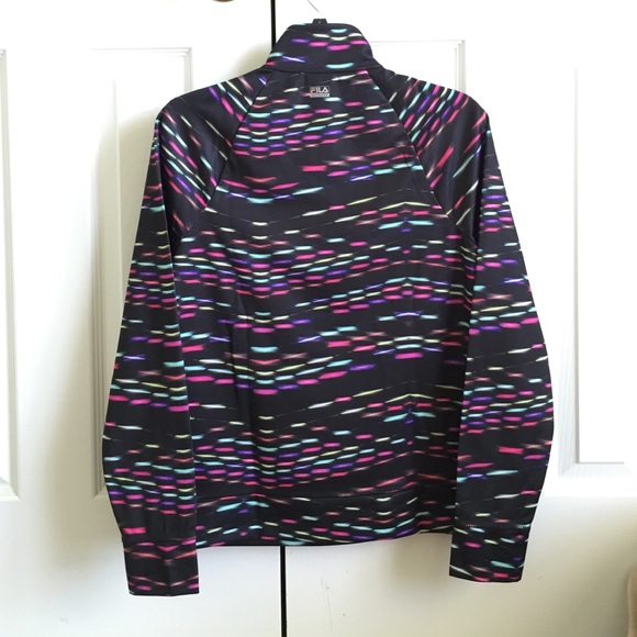 Fila Sport Vibrant Print Half Zip Pullover Jacket - Picture 3 of 4