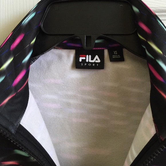 Fila Sport Vibrant Print Half Zip Pullover Jacket - Picture 4 of 4