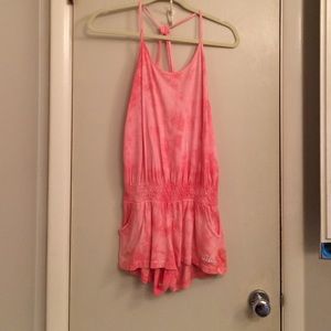 Billabong Pink Tie Dye romper - Size Small