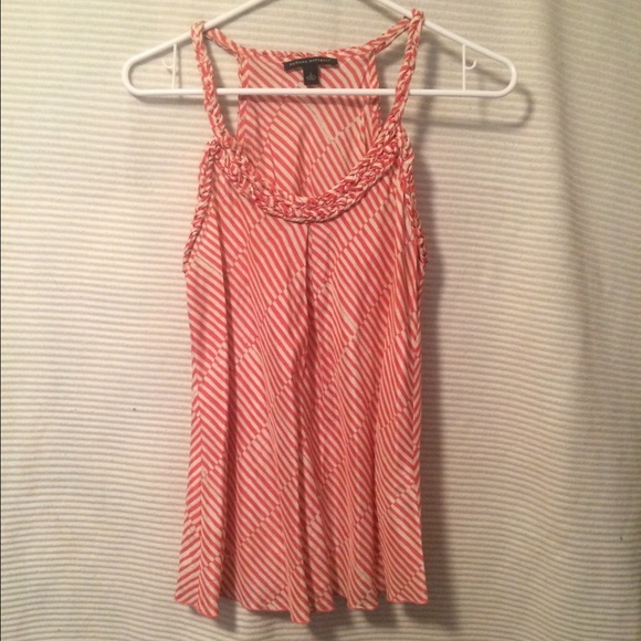 Banana Republic pink and cream camisole