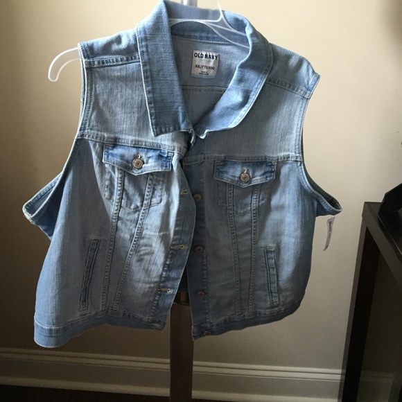 Old Navy Blue Jean Vest