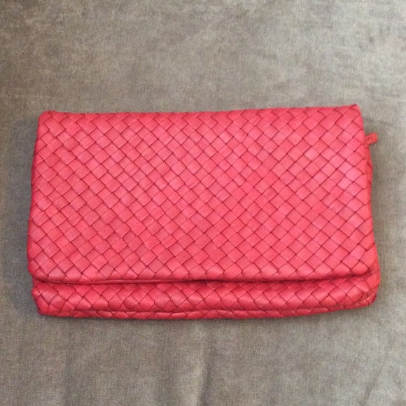 Christopher Kon woven clutch (brick red)