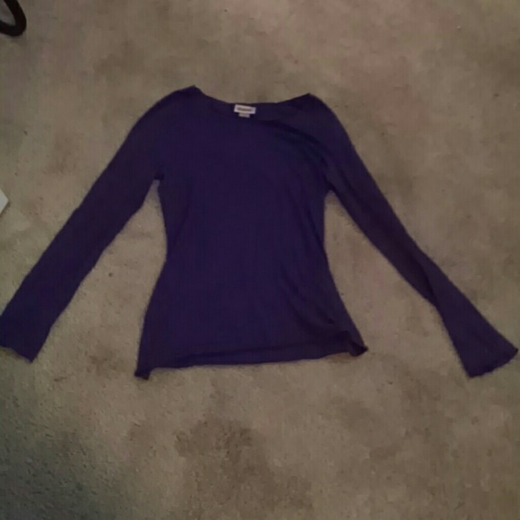 Purple long sleeve shirt