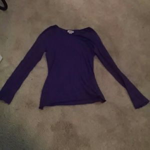 Purple long sleeve shirt