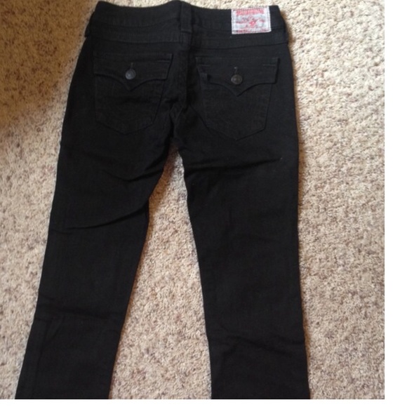 True Religion Black Boot Leg Jeans