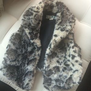 Faux fur vest