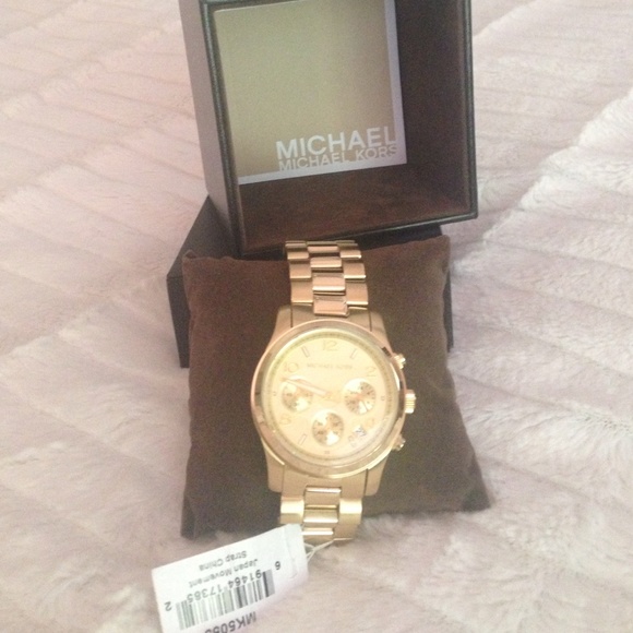 Michael Kors Gold Runway Watch- new with tag