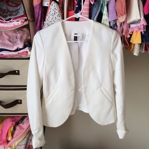 H&M white blazer.