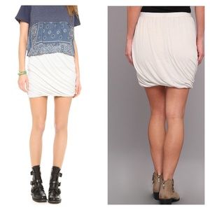 NWT!! Free People Oatmeal Twisted Skirt!
