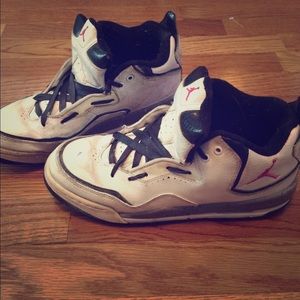 Pink and white jordans!