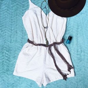 SOLD🚩Ivory Crochet Romper