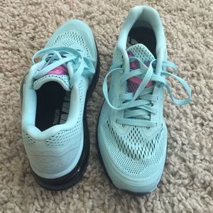 Baby blue nike air max sneakers