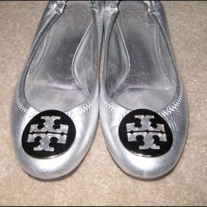 Authentic Silver Reva Ballet Flats
