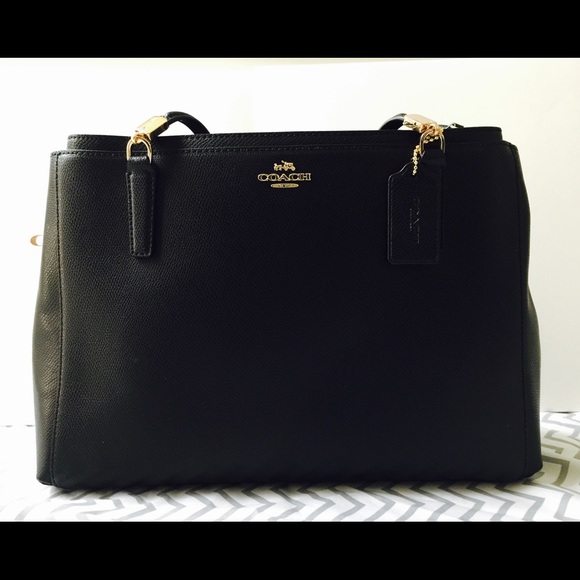 NWT Authentic Coach Leather Christie Satchel